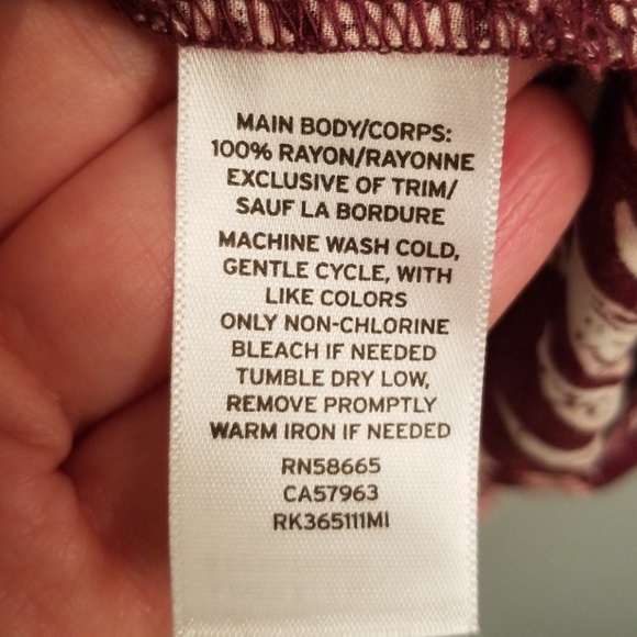 Abound Flouncy Wine, Pink & White Tank in Large - Picture 5 of 7